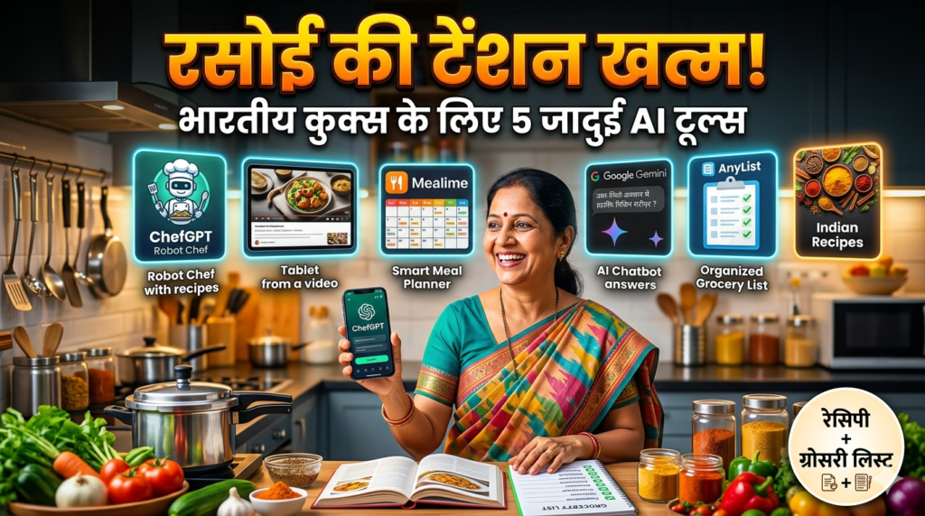 किचन की टेंशन खत्म! भारतीय होम कुक्स के लिए 5 बेहतरीन AI टूल्स
